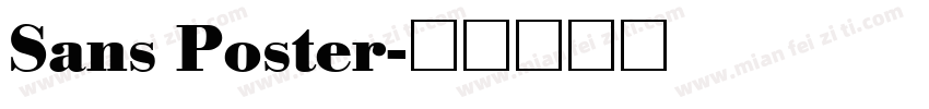 Sans Poster字体转换